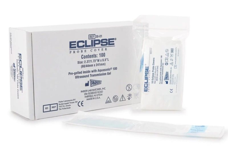 (Box of 100) Eclipse Ultrasound Probe Cover 1-3/4 X 9-1/2 Inch 38-01