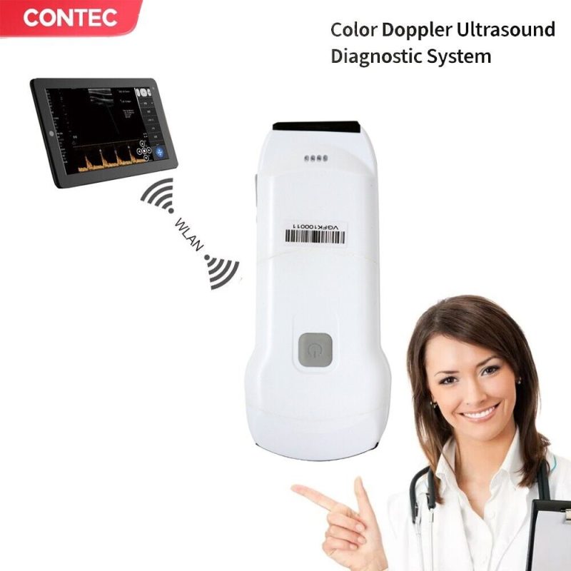 Digital Color Doppler Handheld Ultrasound Convex,Linear Probe WIFI Wireless,bag