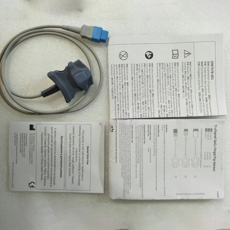 For GE Datex-Ohmeda TruSignal SpO2 FingerTip Sensor Reusable REF TS-SA-D