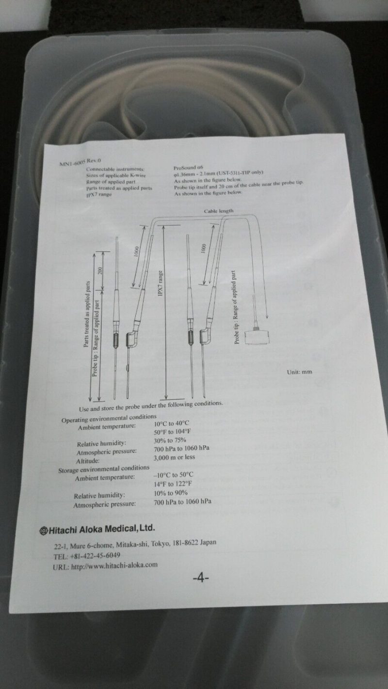 HITACHI ALOKA Medical UST-5311-TIP Probe