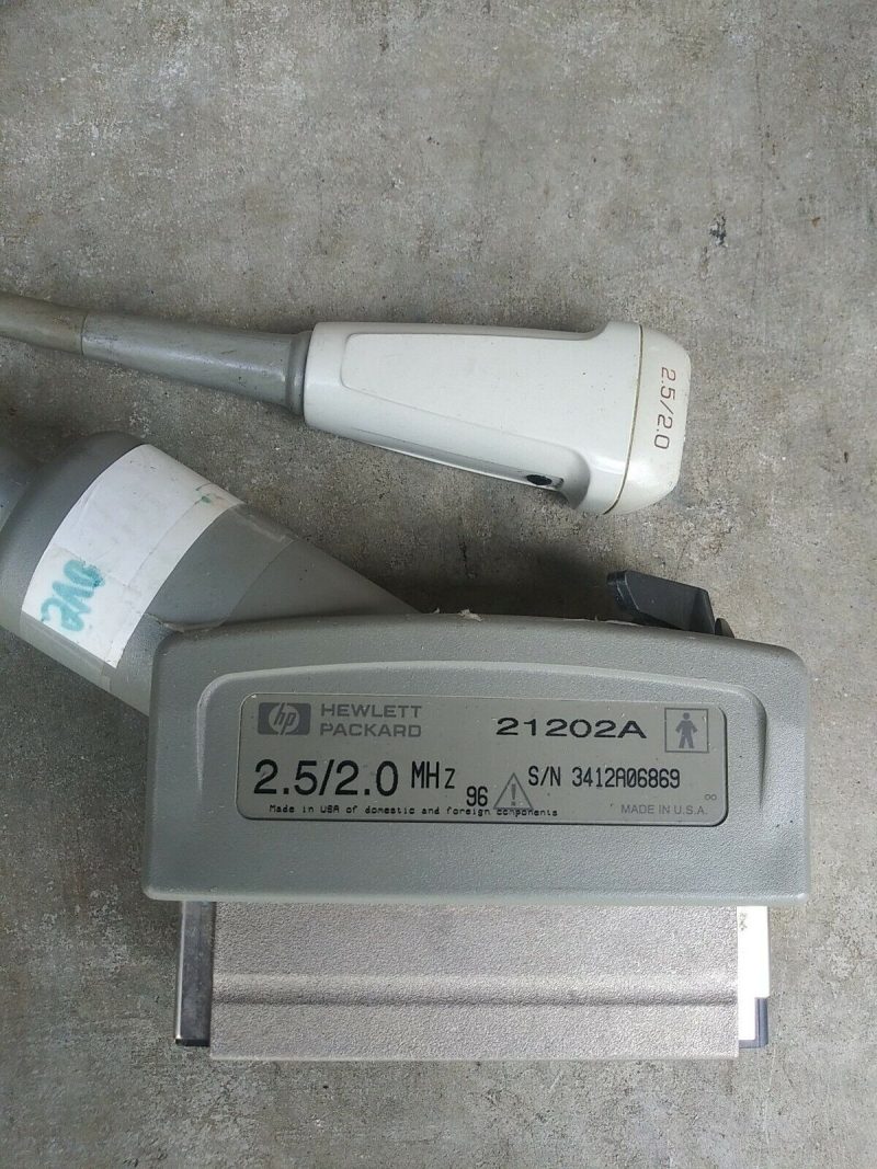 HP Hewlett Packard 21202A Ultrasound Probe 2.5/2.0 MHz