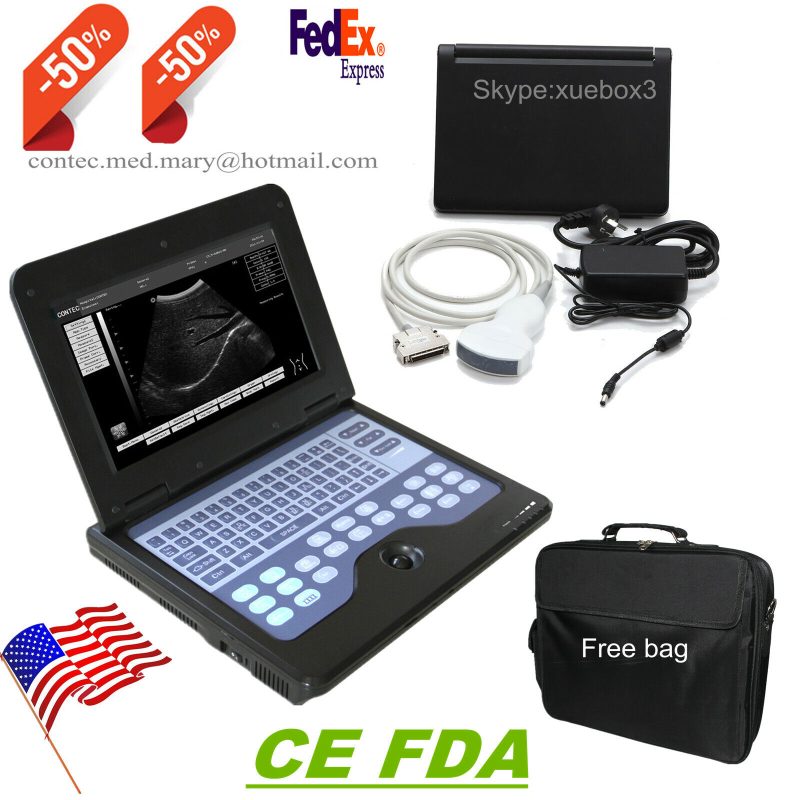 Portable Ultrasound Machine Laptop Scanner Digital  with 3.5Mhz Convex Probe NEW