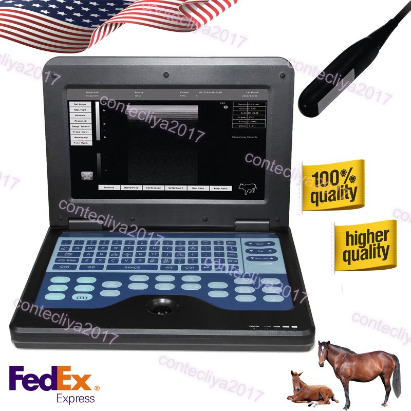 USA,Laptop Ultrasound Scanner 7.5 MHz Rectal Probe for Cattle,Horse,Camel,Equine