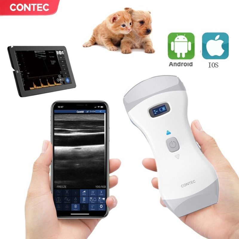 Vet Handheld Color Doppler Ultrasound for Cow and Horse,Wireless,3 in1 Mini,FDA