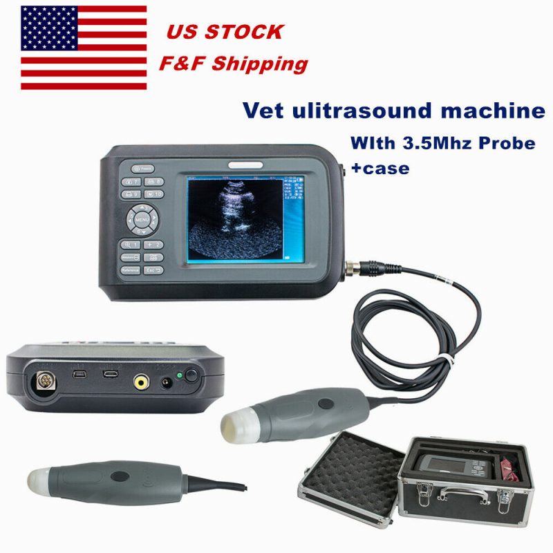 Veterinary Vet Ultrasound Scanner Machine & Probe For Animal Pig Cow Sheep Fast