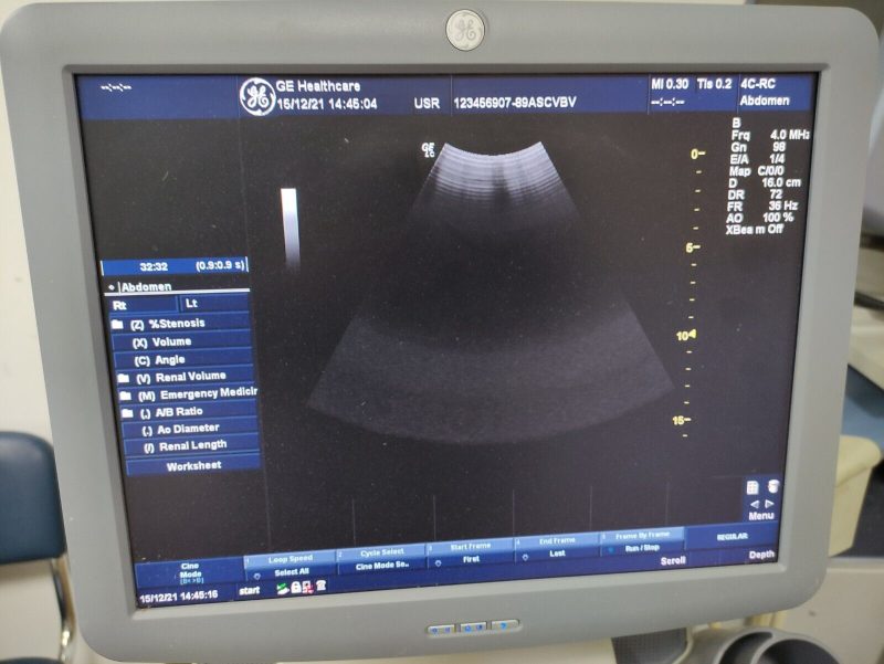 4C-RC Ultrasound Abdominal  Probe/Transducer FOR GE LOGIQ C3