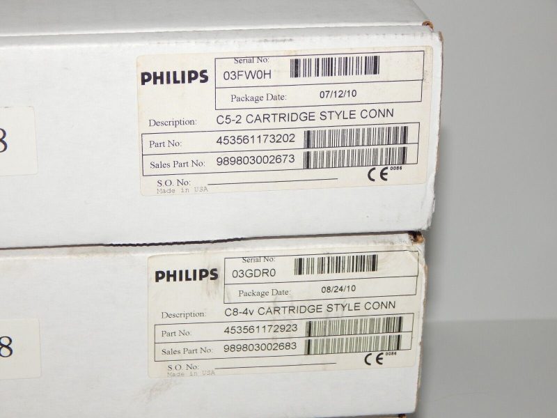 4x PHILIPS probe Ultrasound Probe transducer C5-2 C8-4V L12-3 S4-2