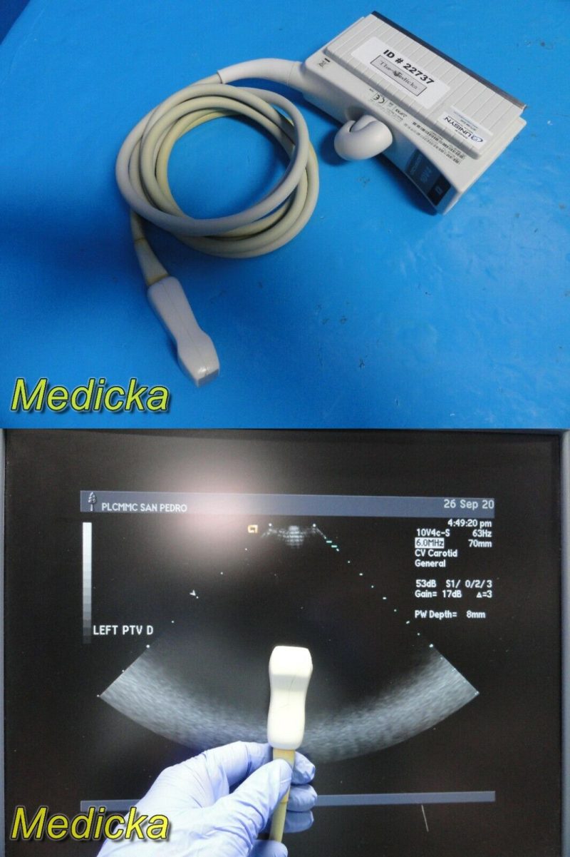 Acuson 10V4 Model 08266709 Vector Array Ultrasound Transducer Probe ~ 22737