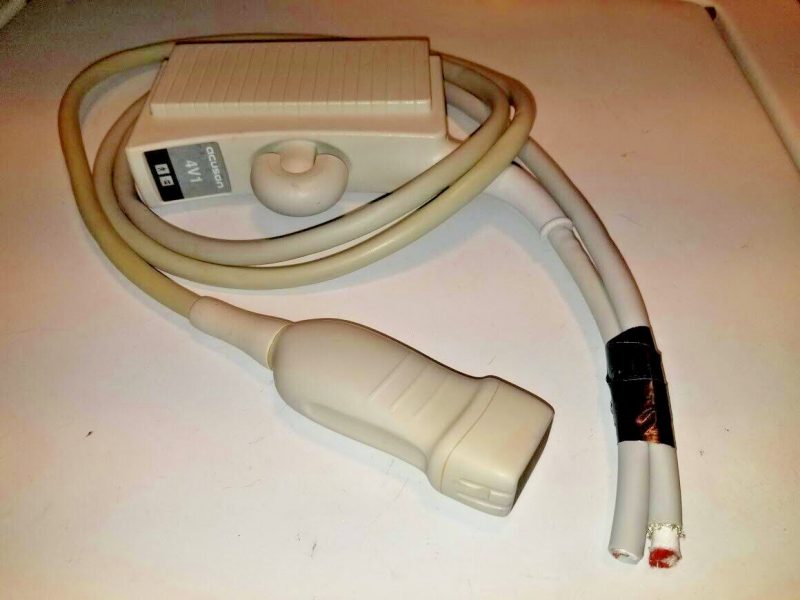 Acuson Ultrasound Transducer 4V1 FOR PARTS / CORD CUT