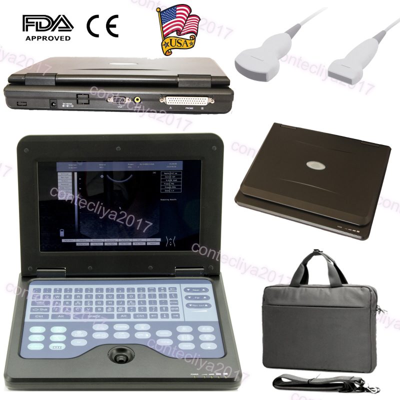 Contec Portable ultrasound scanner laptop machine Convex/Linear 2 probe CMS600P2