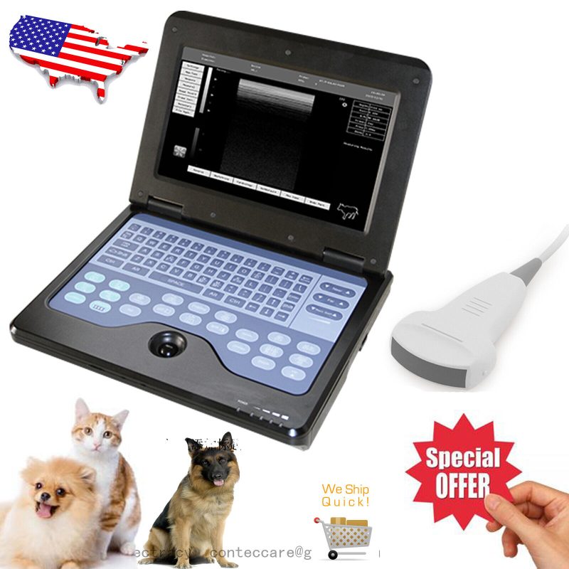 CONTEC Vet Veterinary use Portable Laptop B-Ultra Sound Scanner Machine,convex