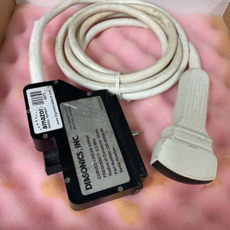 DIASONICS CURVED LINEAR ARRAY 5.0 MHz ULTRASOUND PROBE 100-40058-00