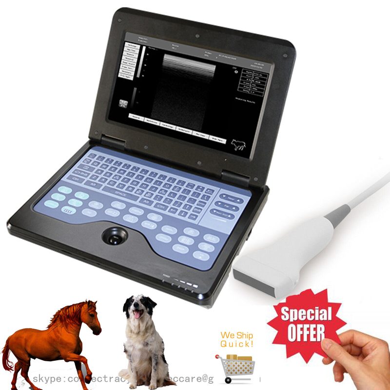 FDA VET Veterinary Ultrasound Scanner Laptop Machine,Horse/Cow with Linear probe