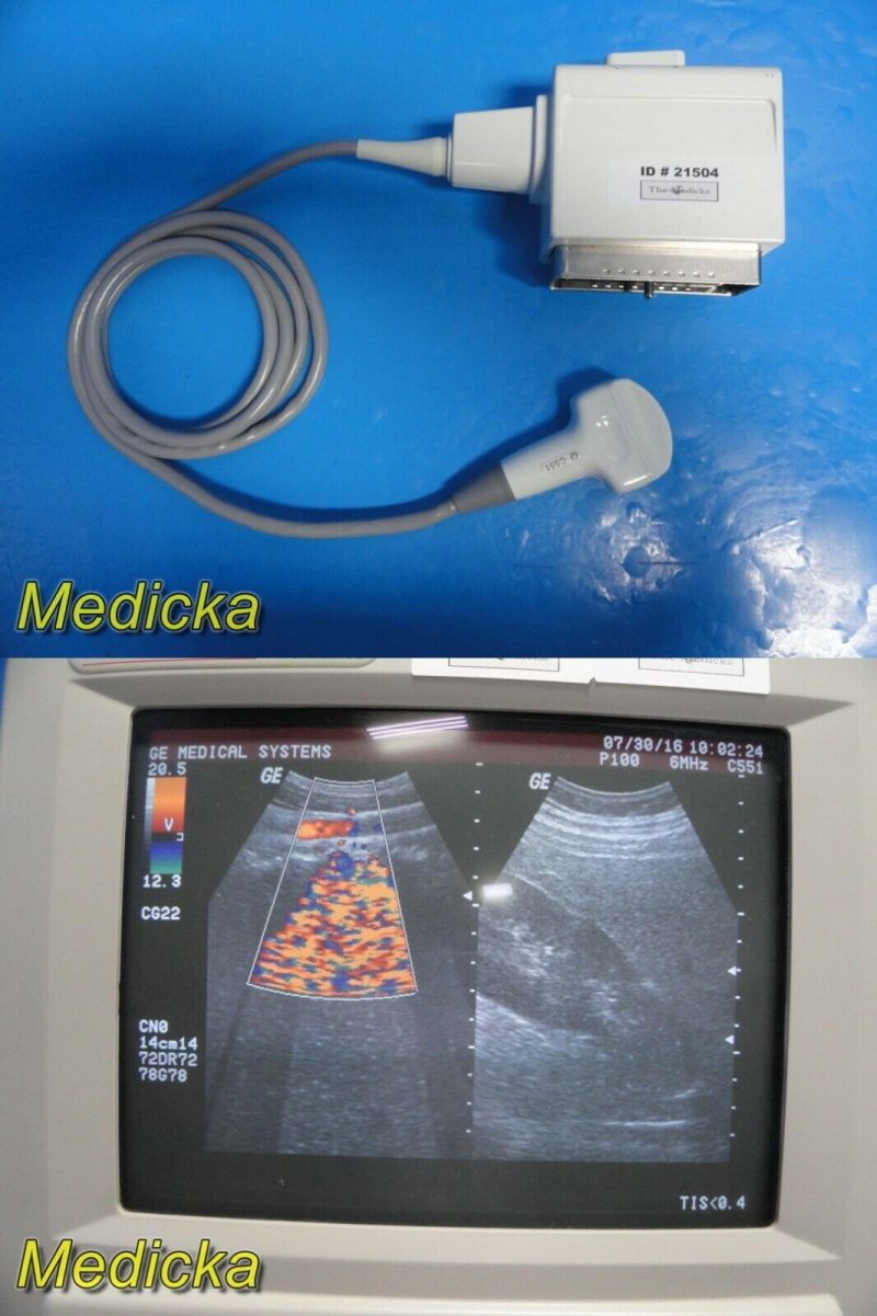 GE C551 Convex Array Ultrasound Transducer Probe (P9607AD) ~ 21504