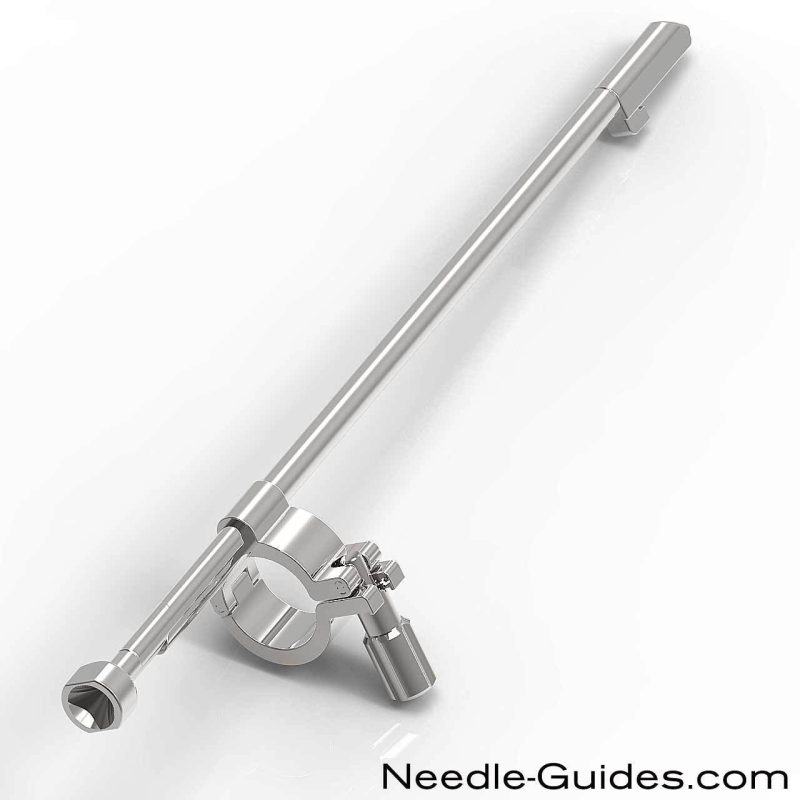 GE E8CS Transducer Needle Guide - Reusable - Guia de biopsia