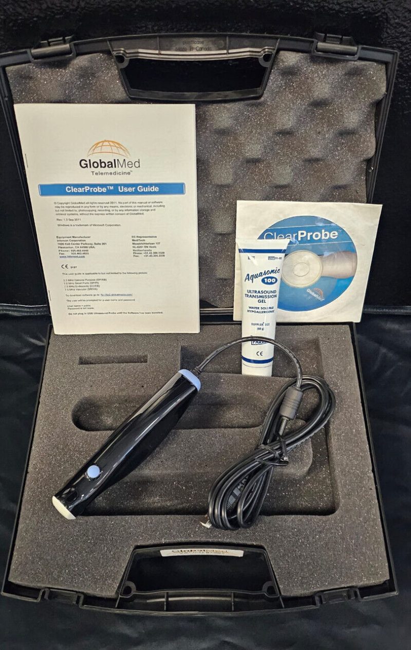 GlobalMed ClearProbe Ultrasound Monitor USB with Case