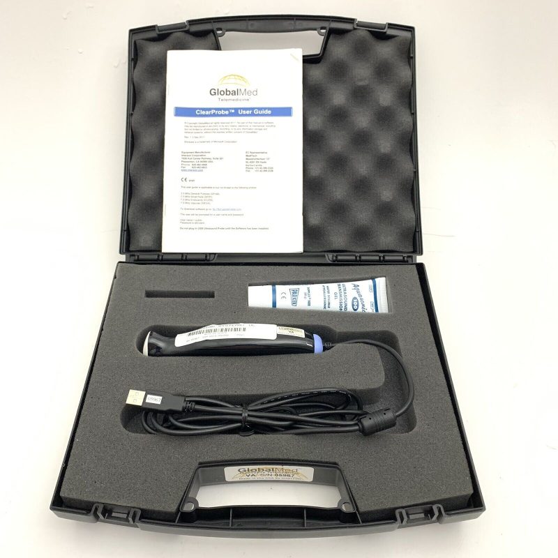 Globalmed Clearprobe USB 7.5 MHz Handheld Vascular Ultrasound Probe