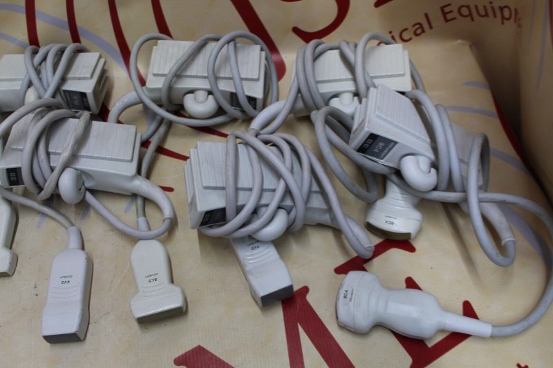 Lot of 13 Siemens Acuson ultrasound Transducer probe 5/ 4V2 3/ 8V5 3/ 8C4 2/ 8L5