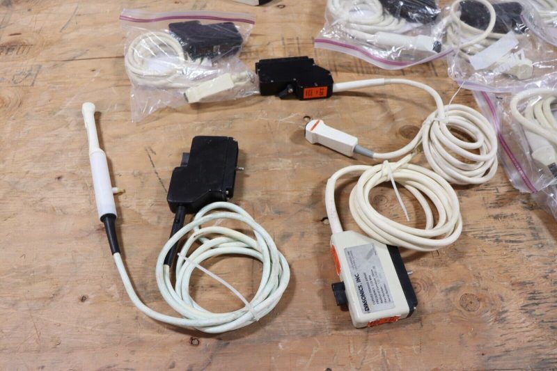 LOT OF 19 DIASONICS ULTRASOUND PROBES