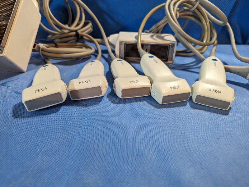 LOT OF FIVE Siemens VFX9-4 Linea Array Ultrasound Transducers (REF: 05936237)