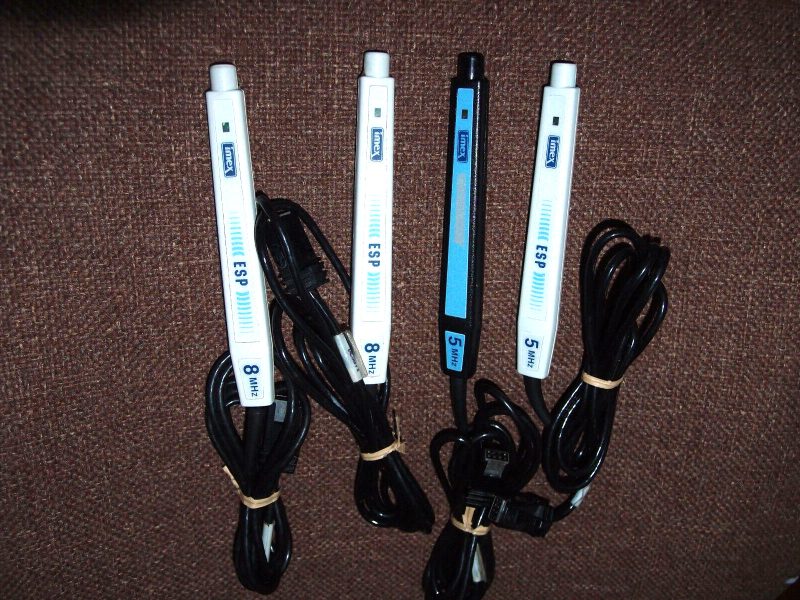 Lot(4) IMEX IMEXLAB Doppler Ultrasound Probes 5mhz 8mhzn (3 ESP)