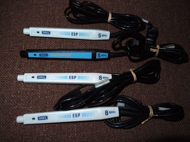 Lot(4) IMEX IMEXLAB Doppler Ultrasound Probes 5mhz 8mhzn (3 ESP)