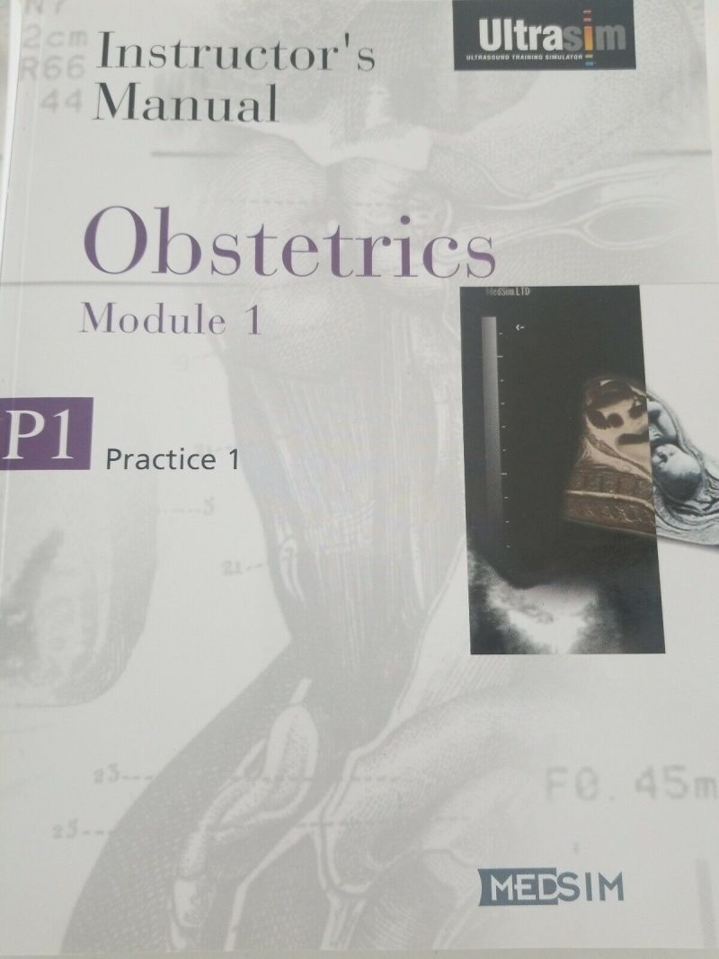 Medsim Ultrasim Obstetrics Module 1 P1 & P2  Practice 1 and 2. Fast shipping.