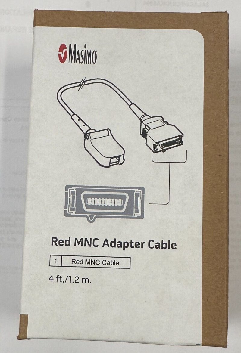 NEW IN THE BOX Masimo 2641 Red Patient Cable, 4 ft FREE SAME DAY SHIPPING!