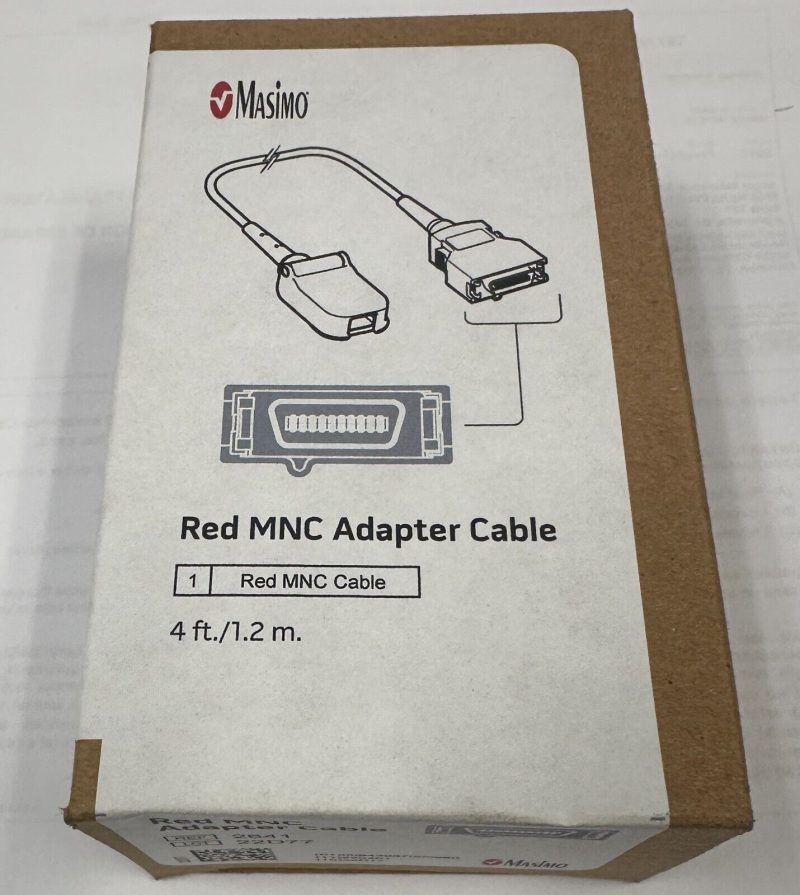 NEW IN THE BOX Masimo 2641 Red Patient Cable, 4 ft FREE SAME DAY SHIPPING!