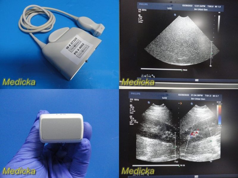 Philips IU-22 S4-1 P/N 4000-0966-02 Sector Array Ultrasound Transducer ~ 27326