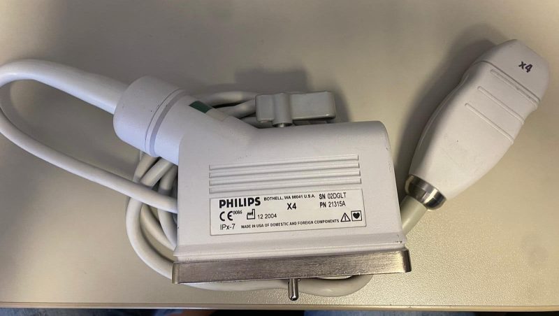 Philips X4 Phased Array Ultrasound Transducer Probe Model 21315A - UNTESTED