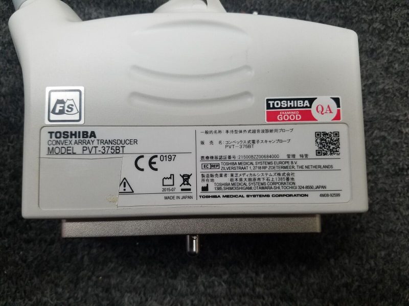 Toshiba PVT-375BT (6C1) Ultrasound Convex Array Transducer Probe *READ*