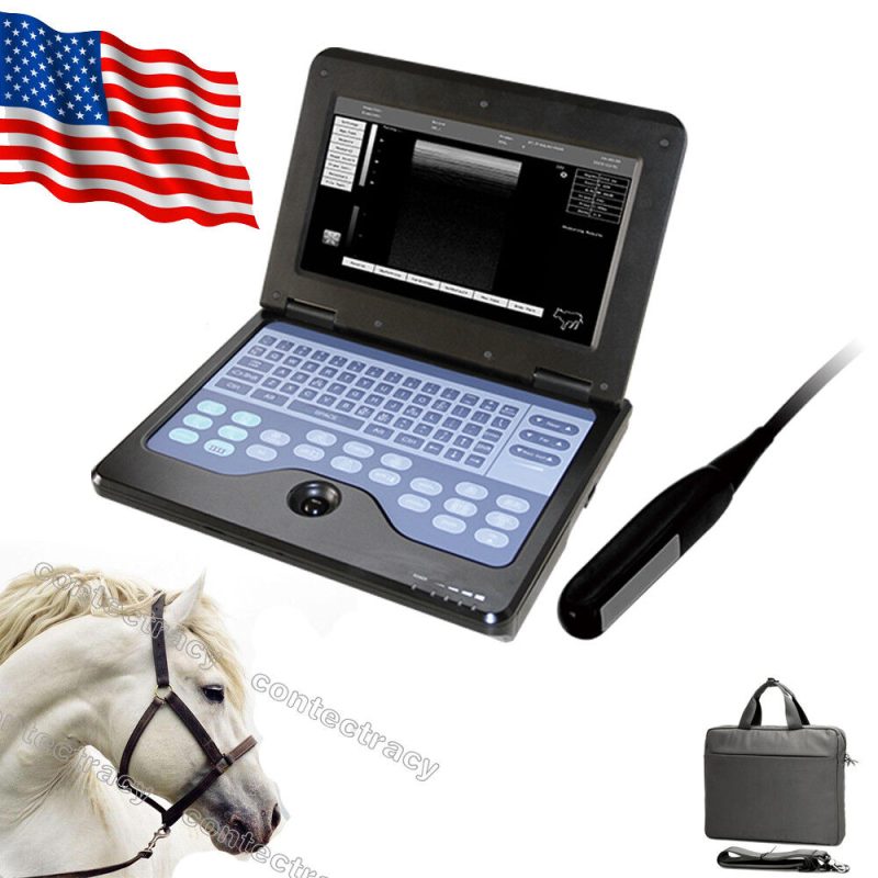 USA notebook veterinary B-ultrasound diagnostic system+rectal Probe.Animals use