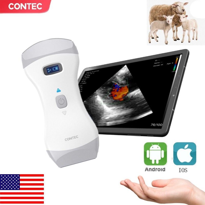 Veterinary Wifi Wireless 3 In 1 Pocket Color Ultrasound Cardiac Linear Convex,US