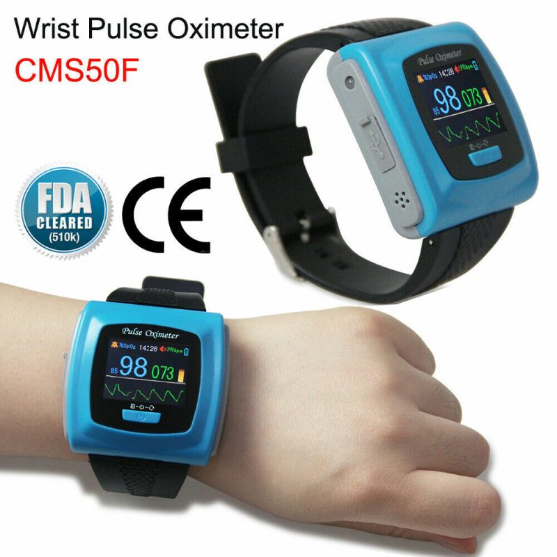 Wrist Pulse Oximeter Adult Finger Probe Blood Oxygen SPO2 PR HR Monitors In USA